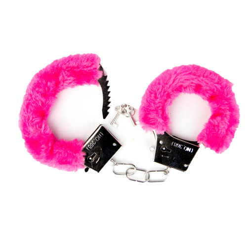 Loving Joy Furry Handcuffs Pink - Image 5