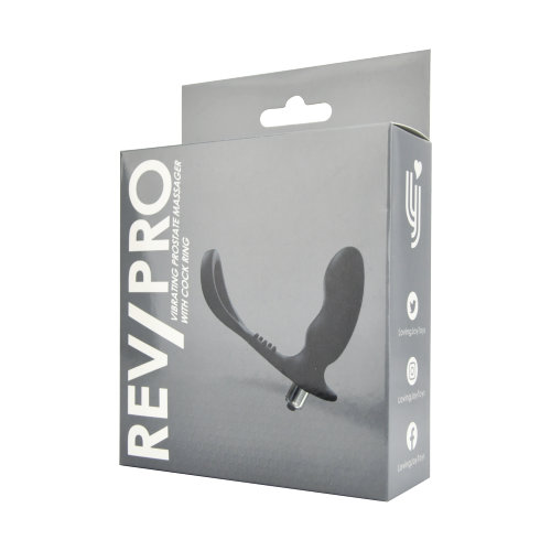 Rev-Pro Vibrating Prostate Massager with Cock Ring - Image 4