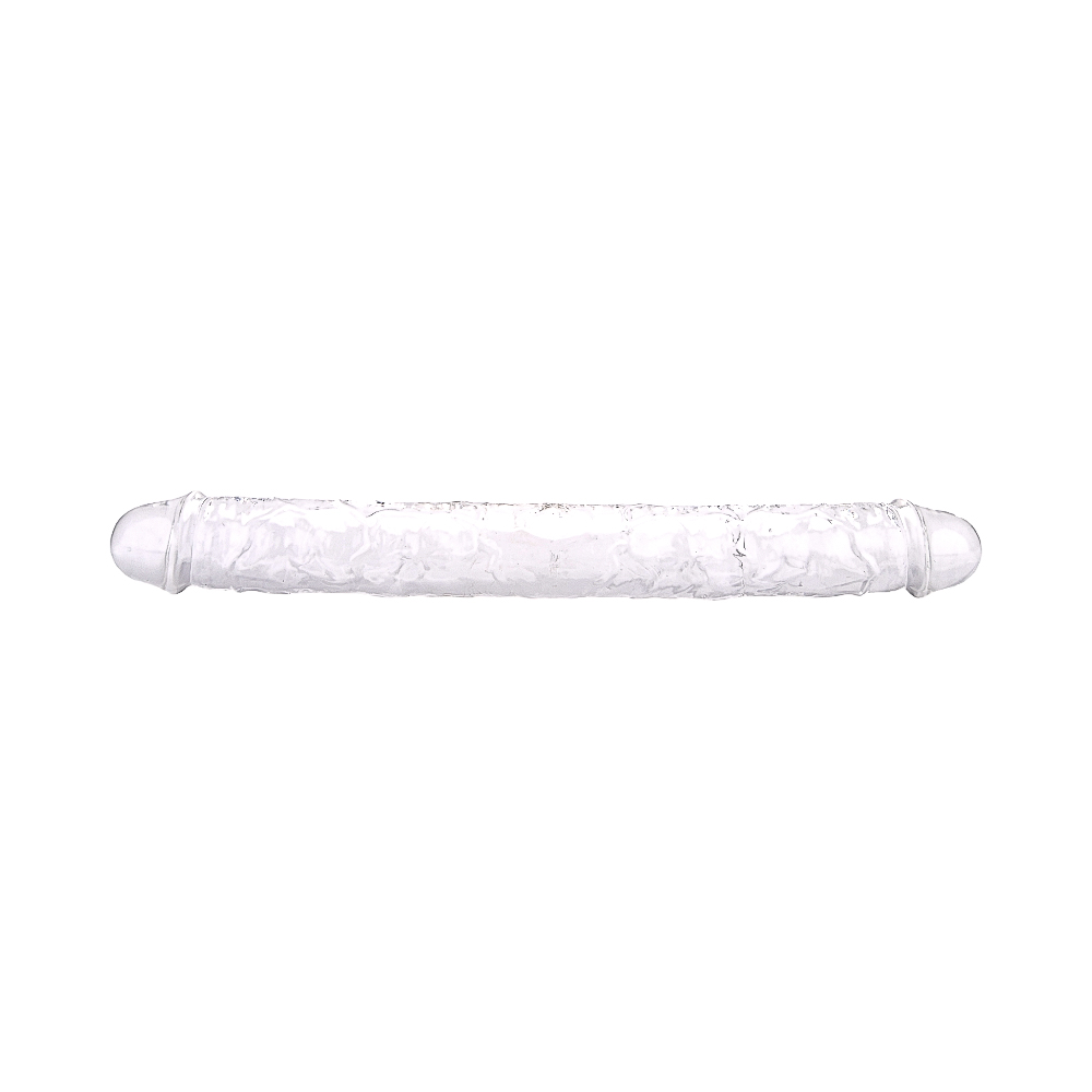 Loving Joy 15 Inch Double Ended Dildo Clear - Image 3