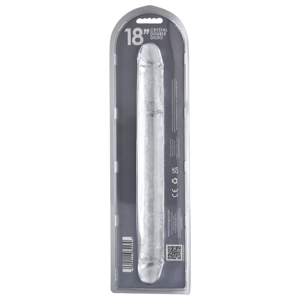 Loving Joy 18 Inch Double Ended Dildo Clear - Image 5