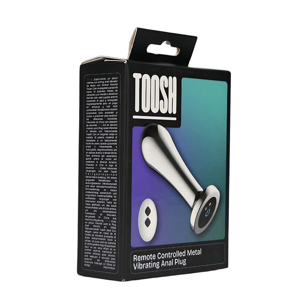 Toosh Remote Controlled Metal Vibrating Anal Plug - Image 7