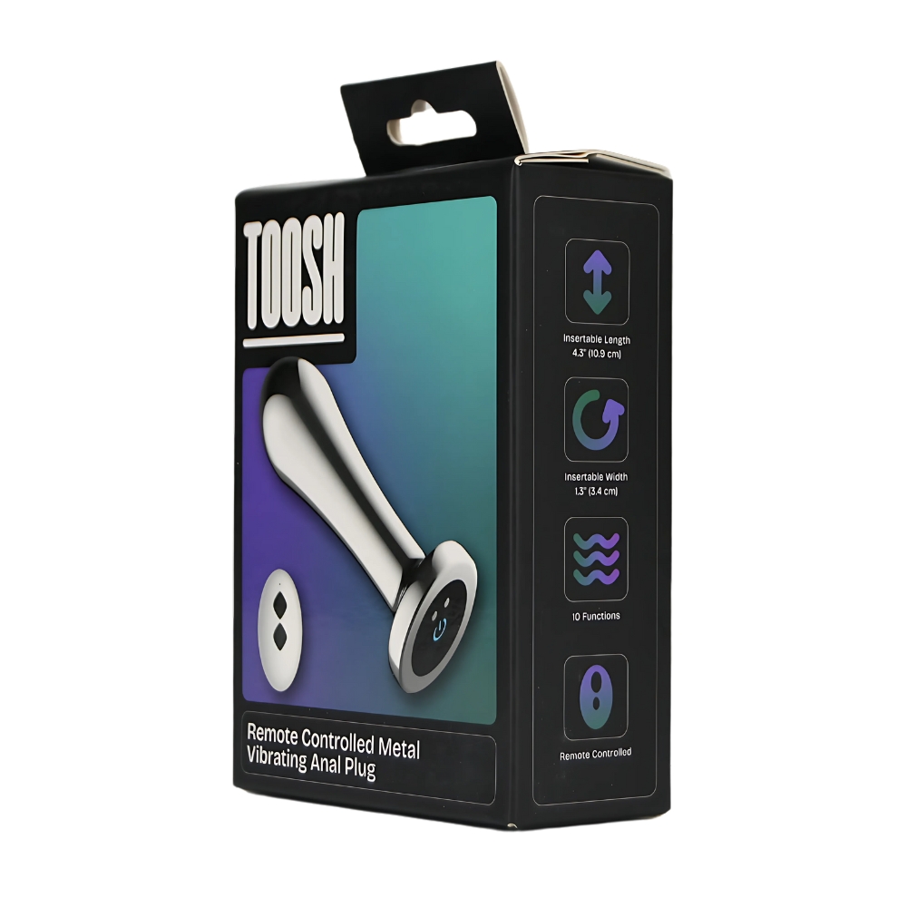 Toosh Remote Controlled Metal Vibrating Anal Plug - Image 8