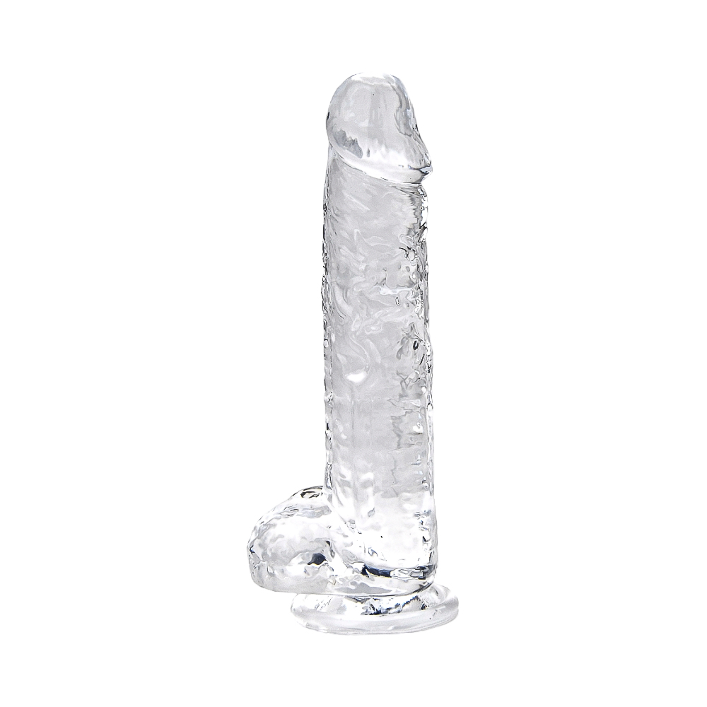 Loving Joy 7 Inch Dildo with Balls Clear - Image 6