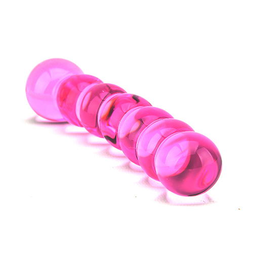 Spectrum Ribbed Glass Dildo - Image 2