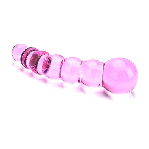 Spectrum Ribbed Glass Dildo - Image 4