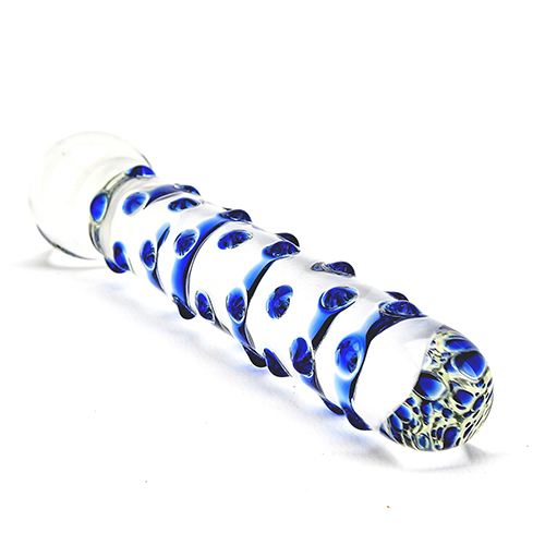 Spectrum Nubby Textured Glass Dildo - Image 2