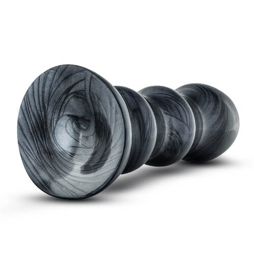 Jet Black Jack Large Ribbed Butt Plug 7 inches - Image 4