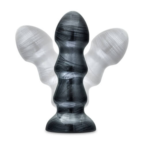 Jet Black Jack Large Ribbed Butt Plug 7 inches - Image 5