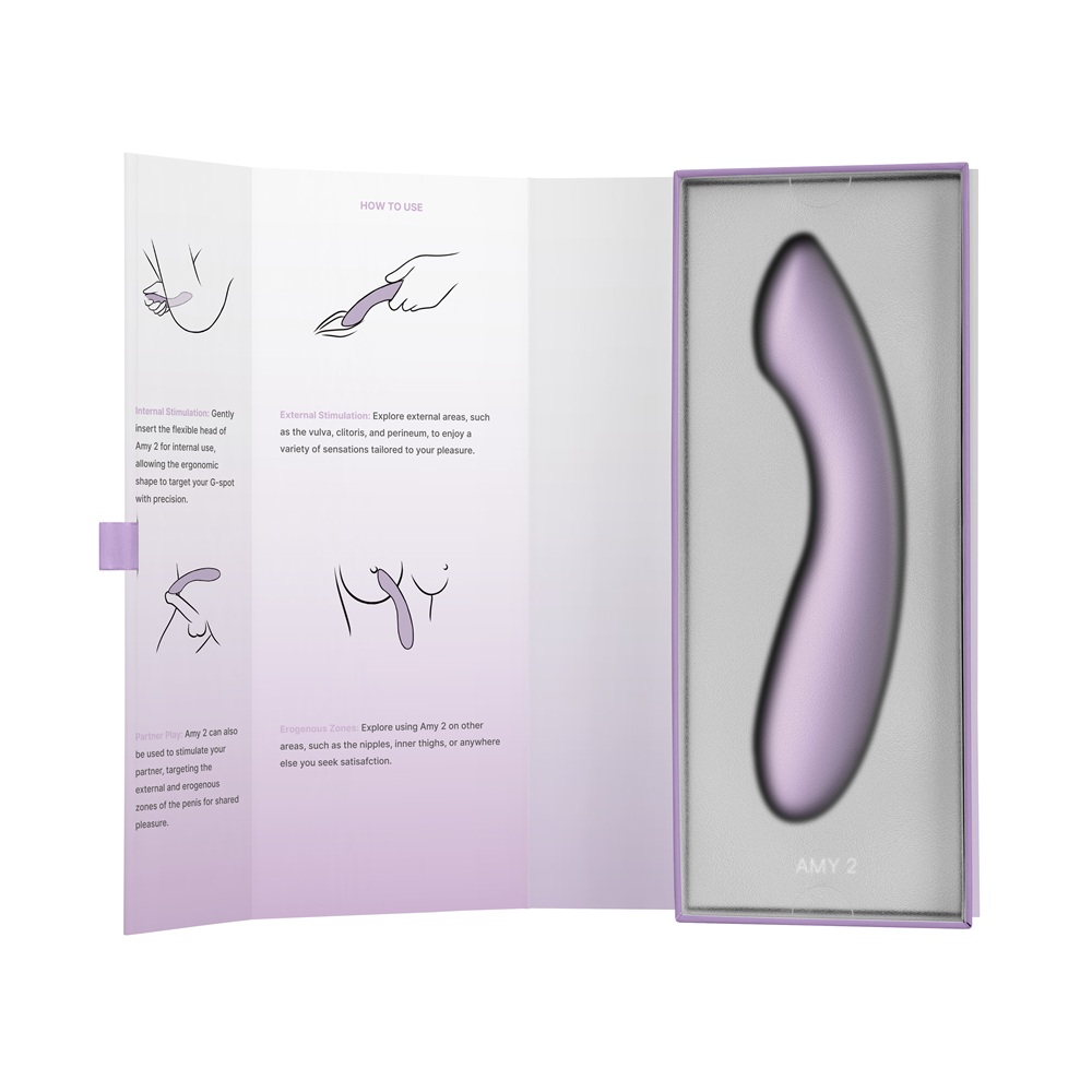 Svakom Amy 2 G-Spot and Clitoral Vibrator Lilac - Image 8