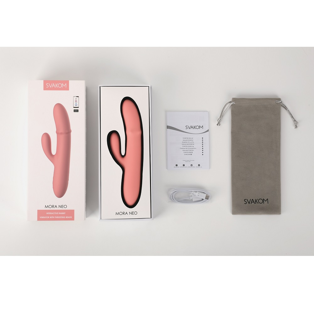 Svakom Mora Neo Interactive Rabbit Vibrator with Thrusting Beads - Image 7