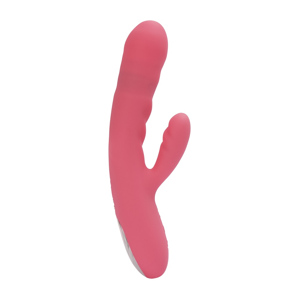 Svakom Avery Thrusting Vibrator with Clitoral Stimulator Pink - Image 2
