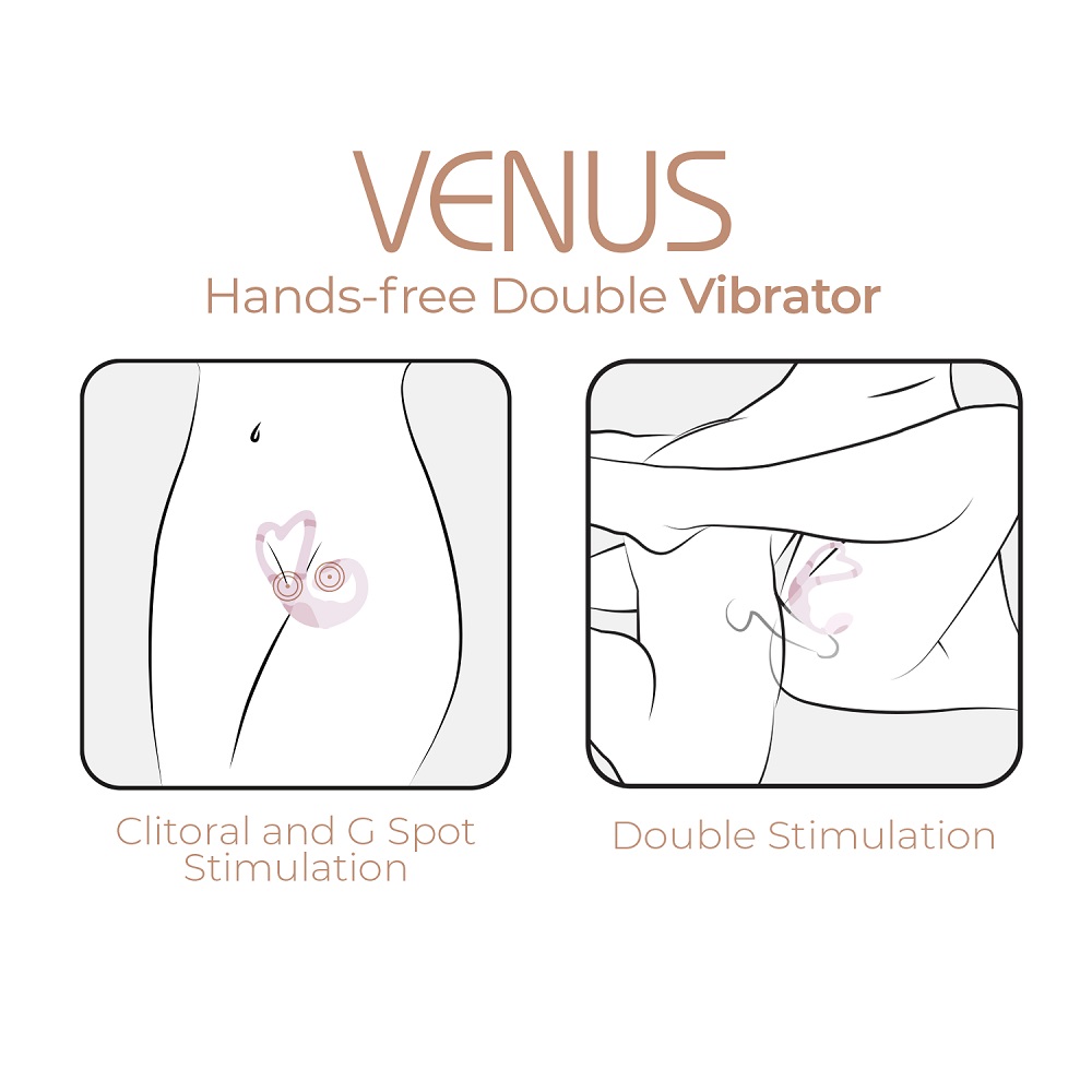 Adrien Lastic Venus Hands Free Double Vibrator - Image 5