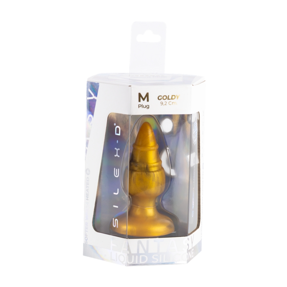 SilexD Fantasy Collection Goldy Butt Plug Medium - Image 5