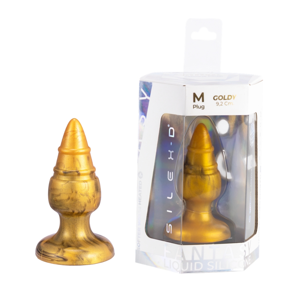 SilexD Fantasy Collection Goldy Butt Plug Medium - Image 6